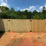 6ft Privacy and chain link.
