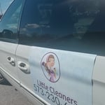 Look out for my van with my logo on the driver side door.