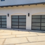 Outside finished doors