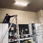 After removal of shelves