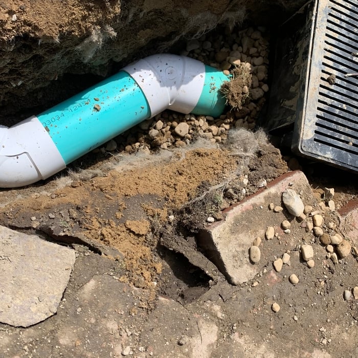 Connecting the driveway basin