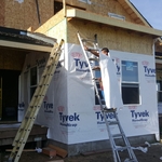 Installing water proof for siding