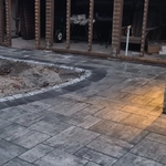 Patio/stonewall/fireplace/walkway