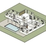 Floor Plans and 3D Revit Model (2,500 Square feet Property)