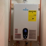 After tankless gas water heater