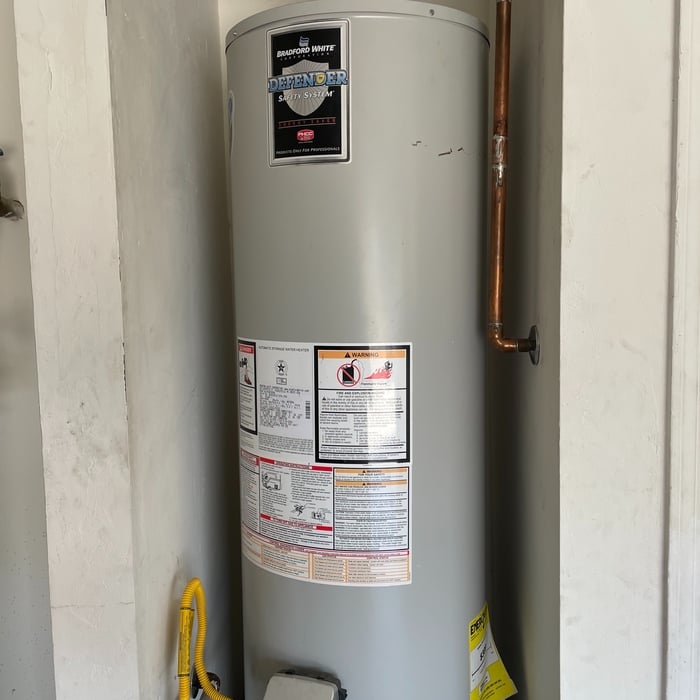 Before traditional gas water heater