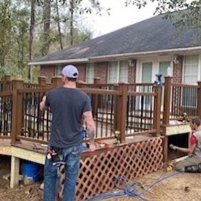 Adding lattice to the bottom section