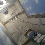 Tile bathroom