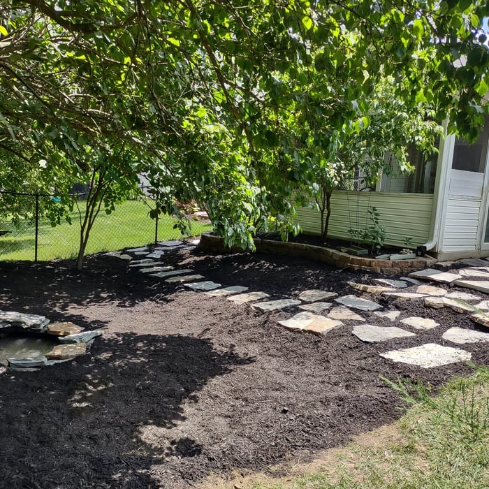 Landscaping Project, pavers and fountain