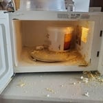microwave before cleaned