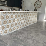 Kitchen Island mosaic Project #1