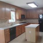 Before and after pictures of the kitchen