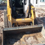 Bobcat removal of sod and replaced
