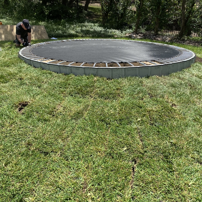 Underground trampoline