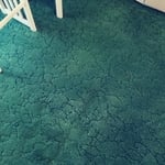 As you can see bright spots wgere scotchguard progresses deeper into the dark carpet in order ti protect and clean