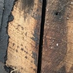 Tore roof to deck boards
