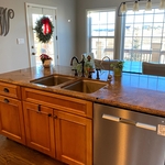 before kitchen sink/countertop