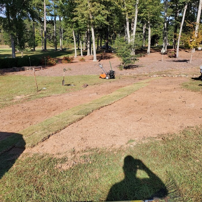 Remove Flowerbed and installing Sod