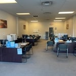 We removed all the desks and chairs out of the office