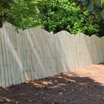 Completed privacy fence