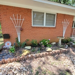 Before of flower bed.