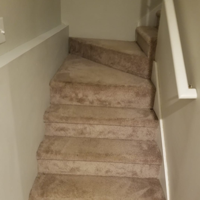 Pain stair walls and rail...