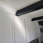 Cabinet installation with crown molding