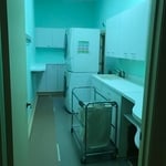 Gray and white interior painting