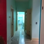 Gray and white interior painting