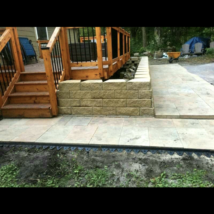 Retaining walls and paver patios