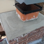 Repair concrete crown and chimney cap
