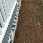 The trench is then backfilled and graded