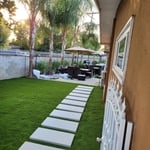 Install synthetic grass
