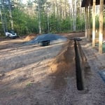 Water drainage installation