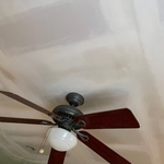 Put back the ceiling fan where is it was first before the storm