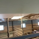 Done with installing green board now install regular sheetrock