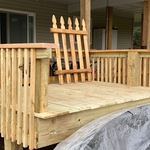 Poolside deck