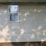 Small vinyl siding job