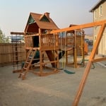 Swing Set/Playhouse Installation