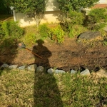 Rock and mulch
