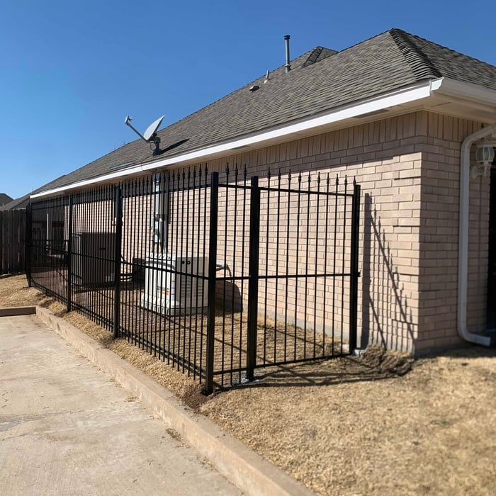 Wrought iron fence