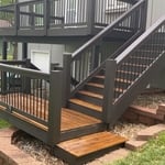 Deck staining