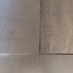 Deteriorated grout