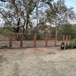 Welded wire fence with a gate