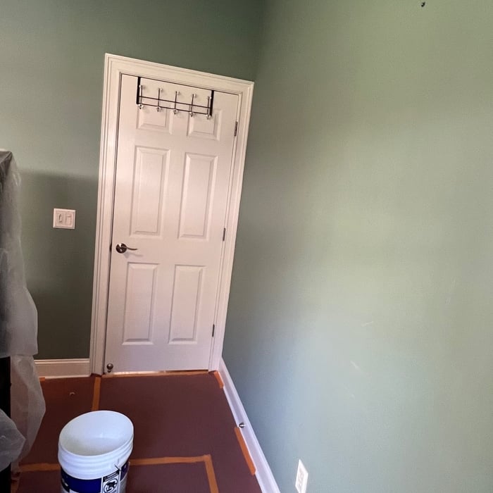 Kitchen, bedroom and garage