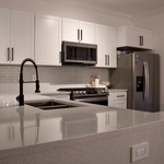Quartz Kitchen with Waterfall