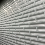 Glass backsplash