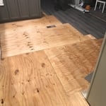 New subfloor installed