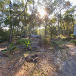 The area before work began.
