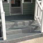 Epoxy/QUARTZ Coating over resurfaced concrete